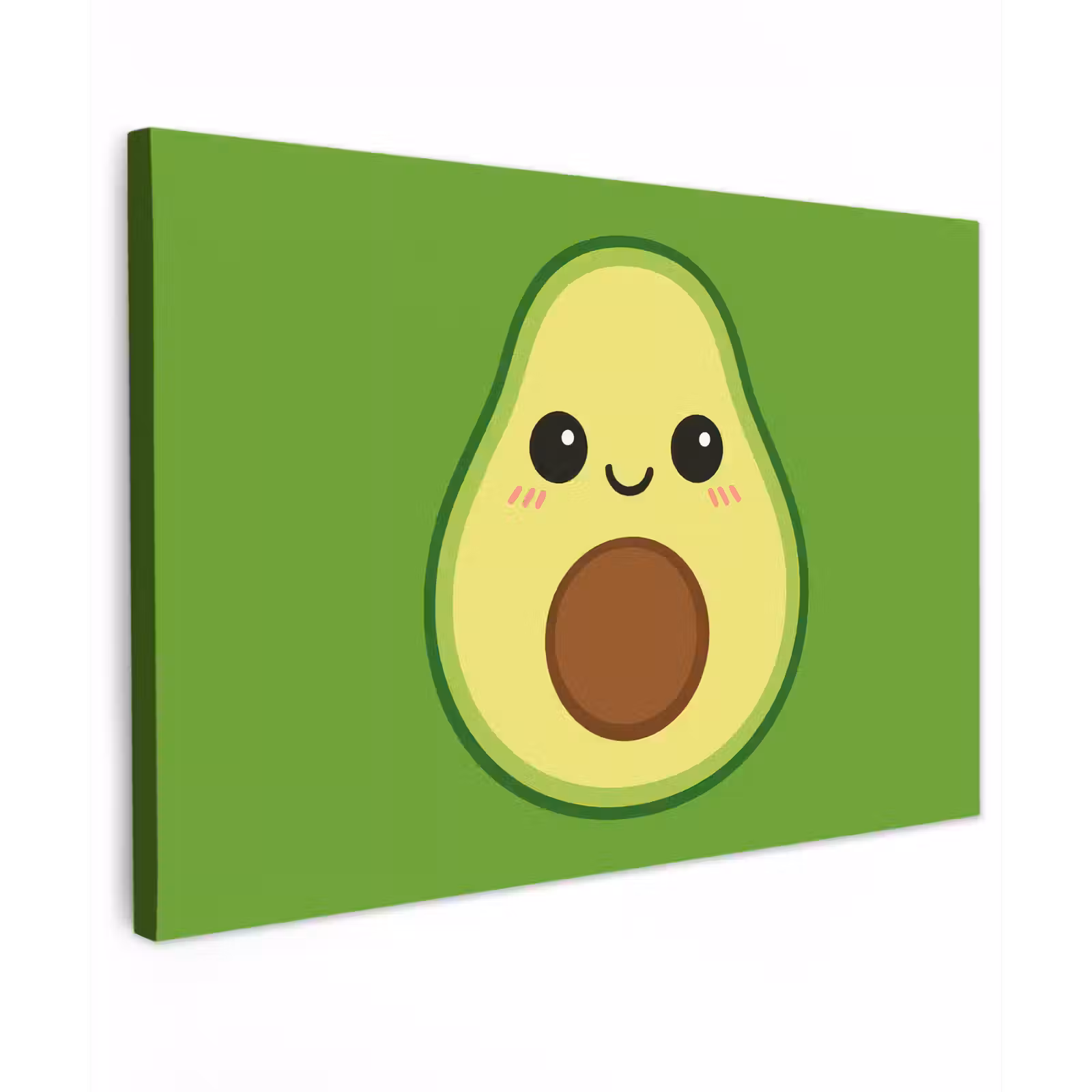 Canvas schilderij - Avocado - Groen - Speels — 1