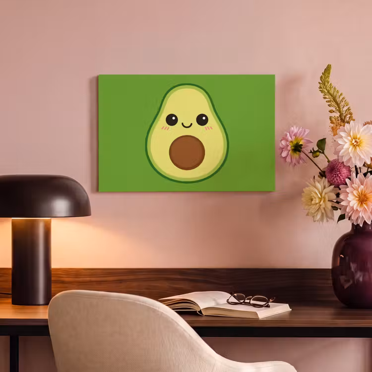 Canvas schilderij - Avocado - Groen - Speels — 4