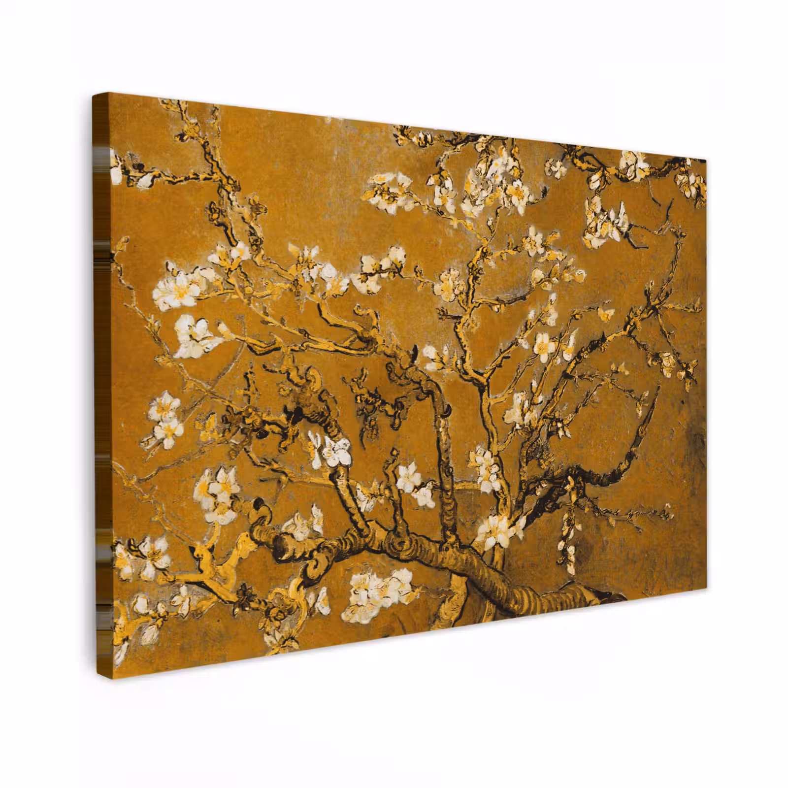 Canvas schilderij - Amandelbloesem - Kunst - Van Gogh - Goud — 1