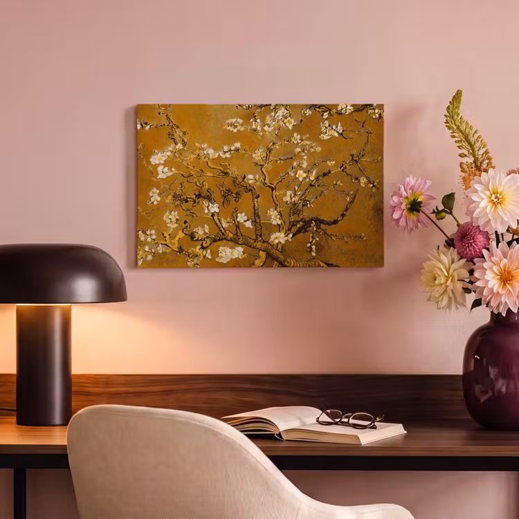 Canvas schilderij - Amandelbloesem - Kunst - Van Gogh - Goud — 4