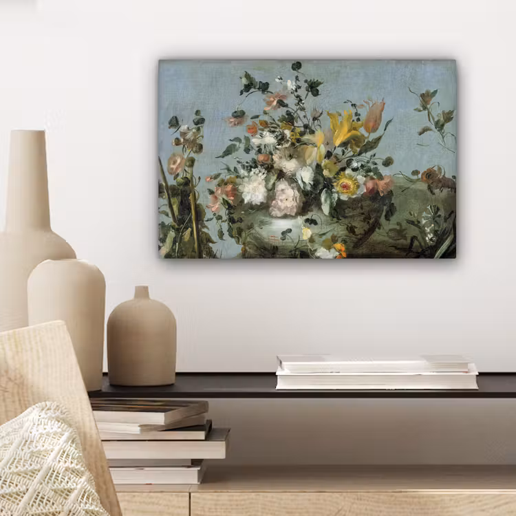 Canvas schilderij - Bloemen - Oude Meesters - Olieverf — 5