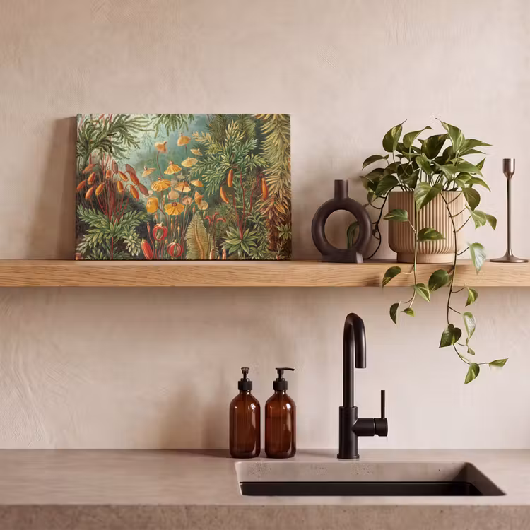 Canvas schilderij - Design - Natuur - Paddenstoelen - Ernst Haeckel — 3