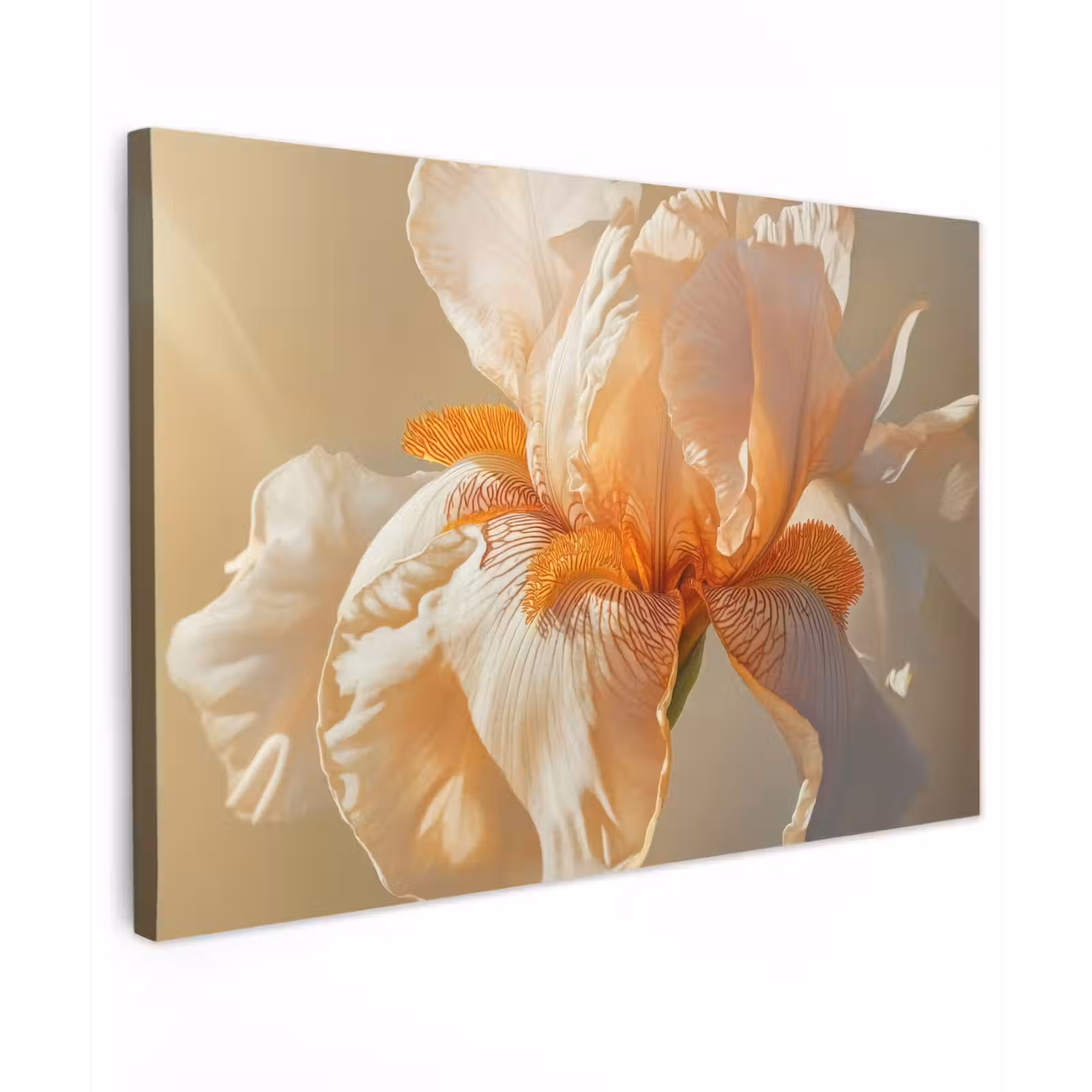 Canvas schilderij - Close up - Oranje - Iris — 1