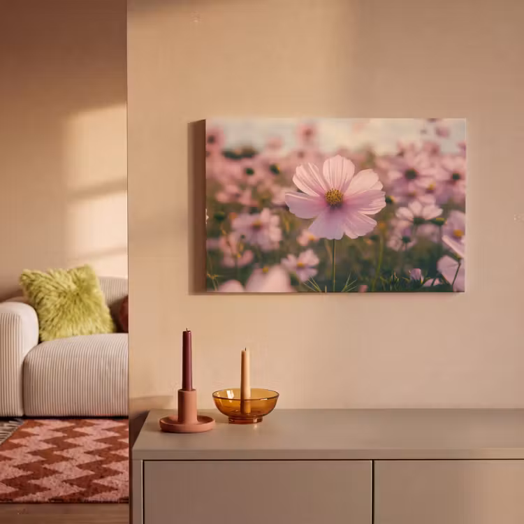 Canvas schilderij - Bloemen - Paars - Wazig — 2