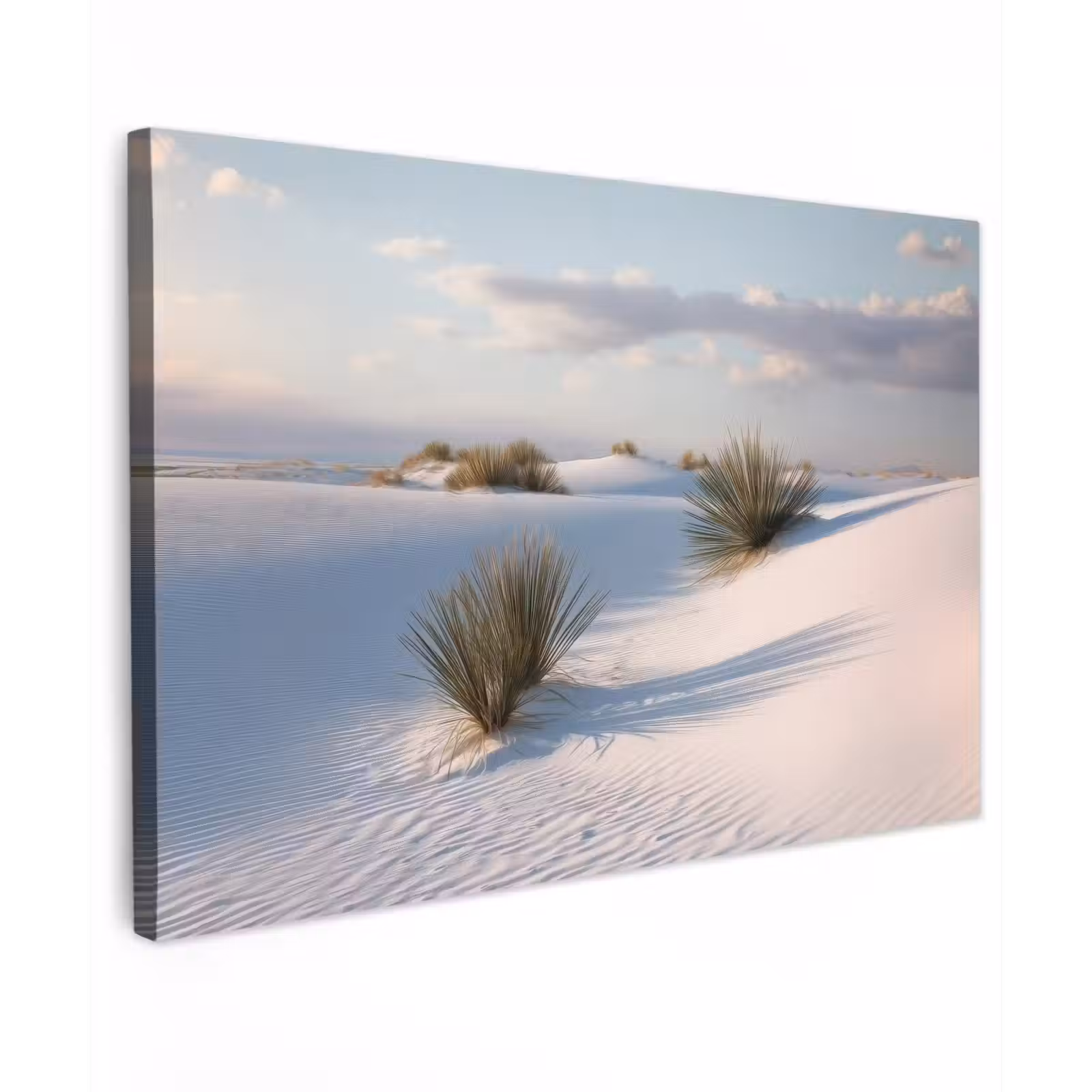 Canvas schilderij - Duinen - Gras - Wolken - Beige — 1