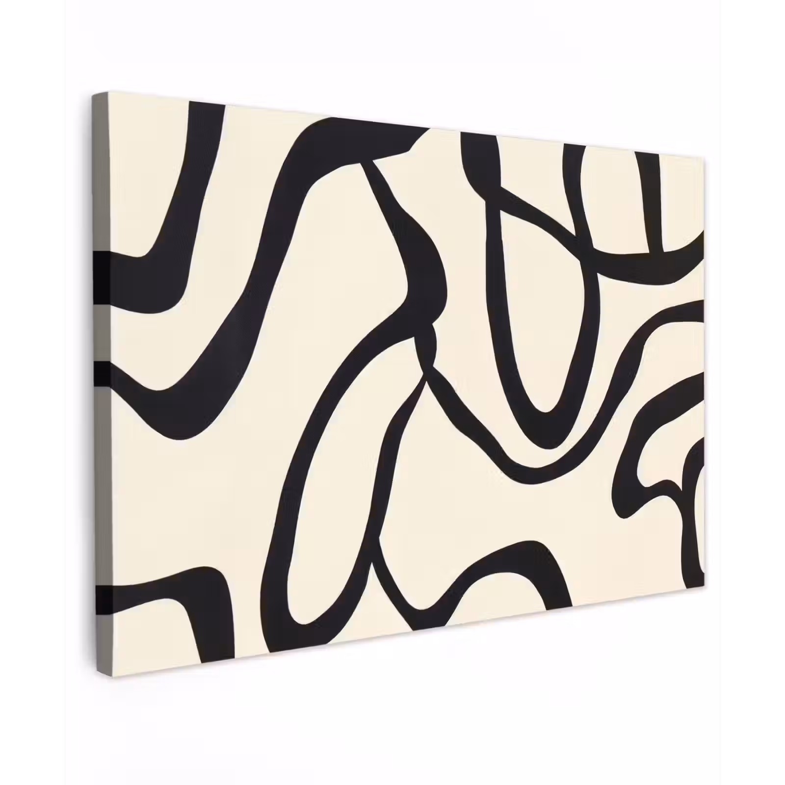 Canvas schilderij - Abstract - Lijnen - Modern - Beige — 1