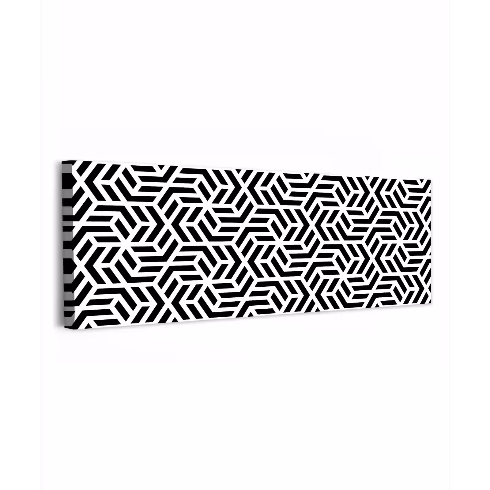 Canvas schilderij - Design - Geometrie - Patroon - Zwart - Wit — 1