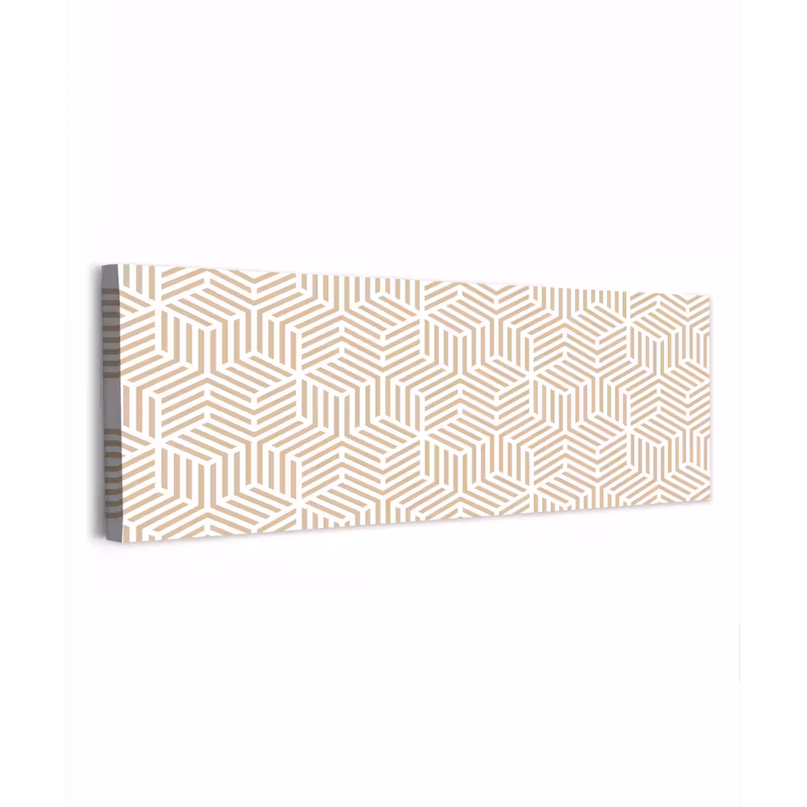 Canvas schilderij - Beige - Geometrie - Patronen - Abstract — 1