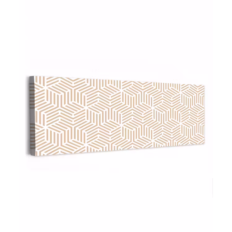 Canvas schilderij - Beige - Geometrie - Patronen - Abstract — 1