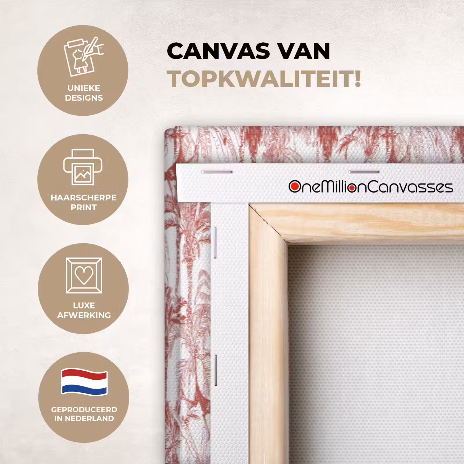 Canvas schilderij - Aap - Oerwoud - Rood — 1