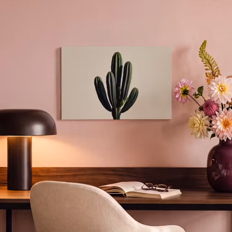 Canvas schilderij - Cactus - Subtiel - Groen — 4