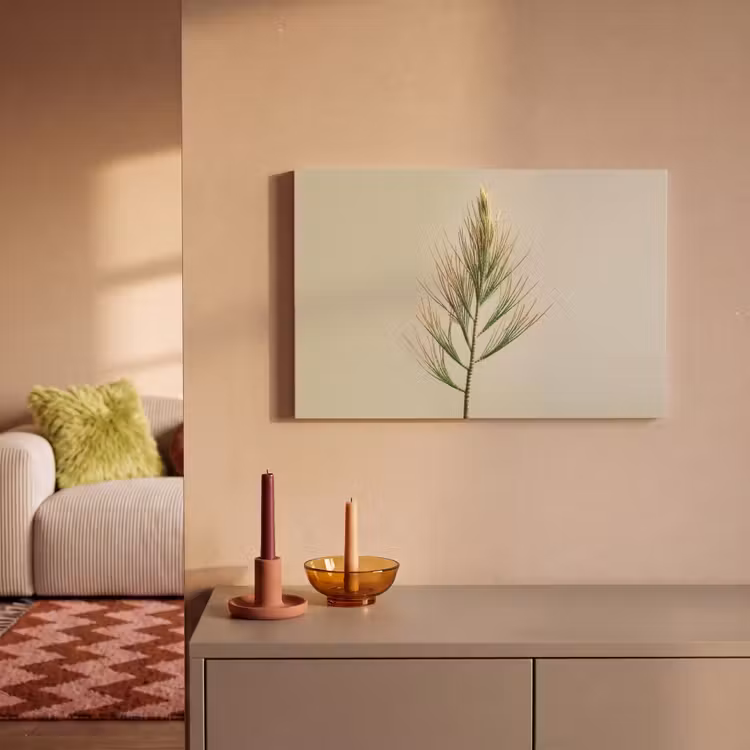 Canvas schilderij - Dennentak - Naaldvormige bladeren - Lichtgroen — 2