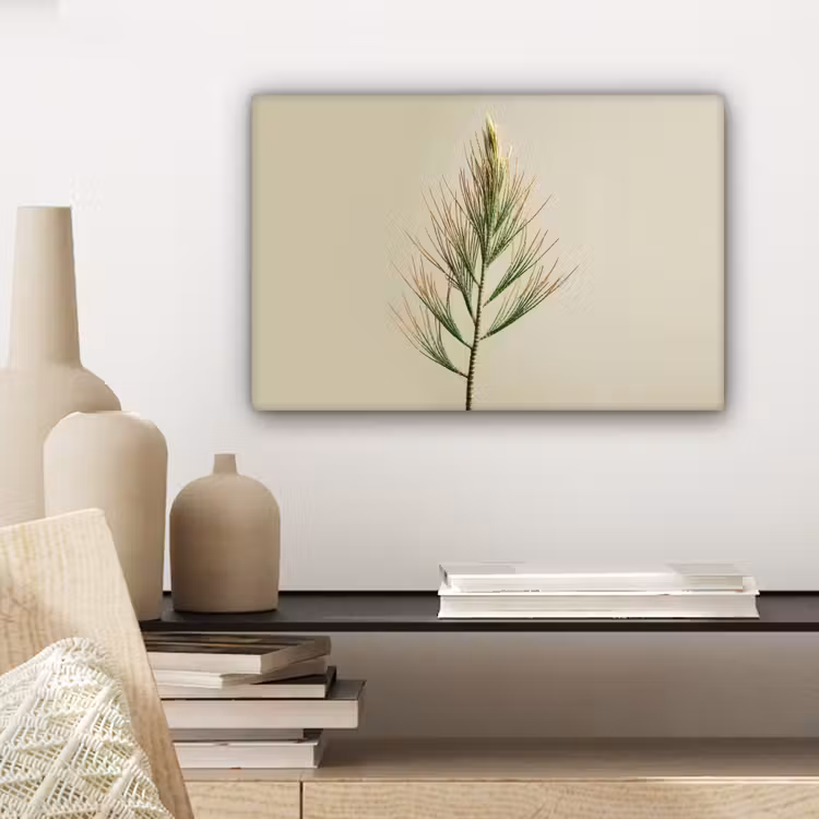 Canvas schilderij - Dennentak - Naaldvormige bladeren - Lichtgroen — 5