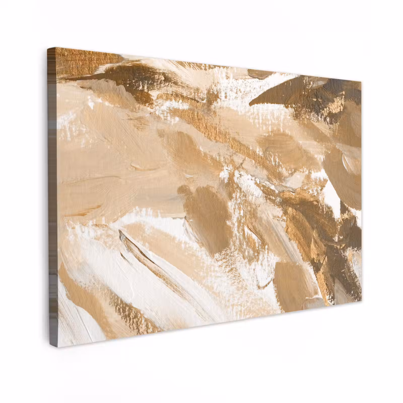 Canvas schilderij - Goud - Beige - Abstract — 1