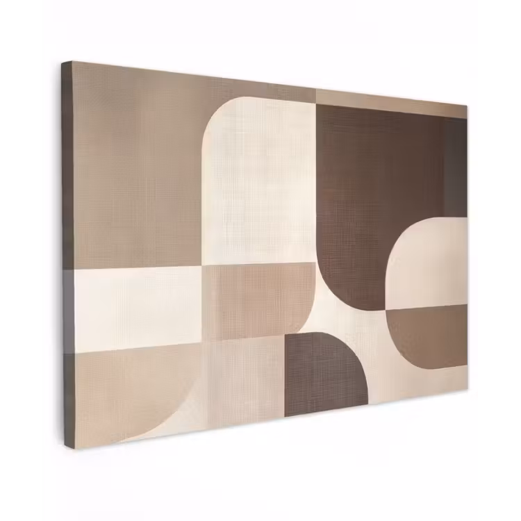 Canvas schilderij - Geometrisch - Geweven structuur - Modern — 1