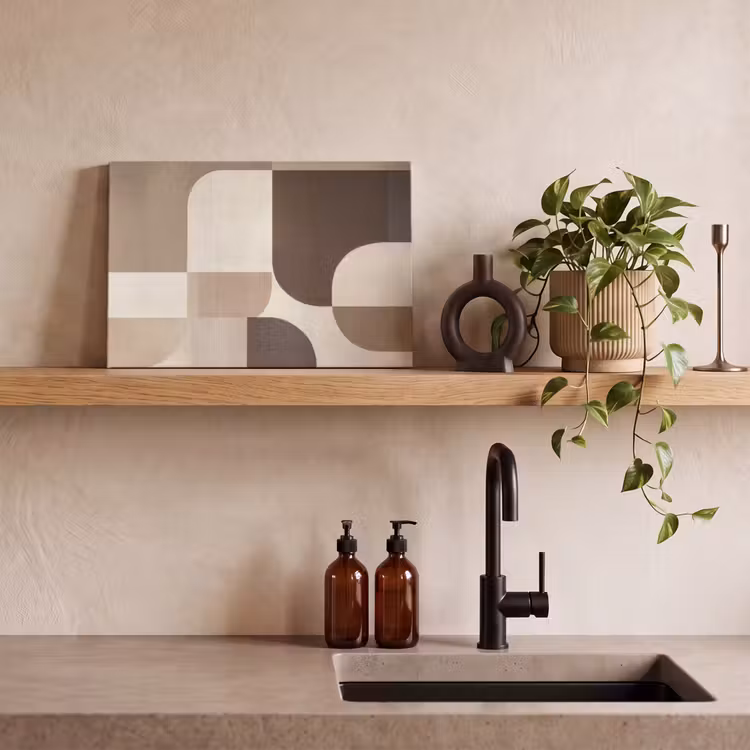 Canvas schilderij - Geometrisch - Geweven structuur - Modern — 3