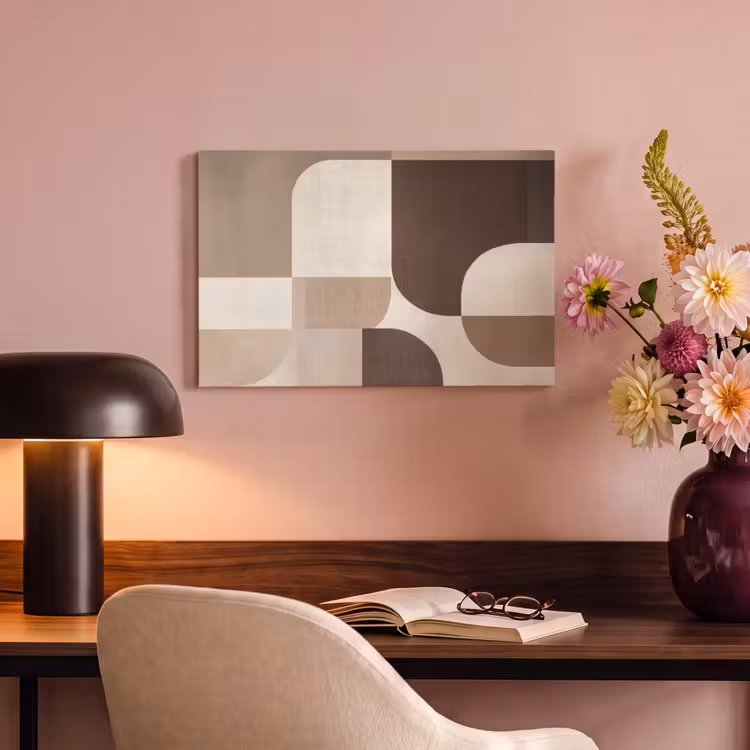 Canvas schilderij - Geometrisch - Geweven structuur - Modern — 4