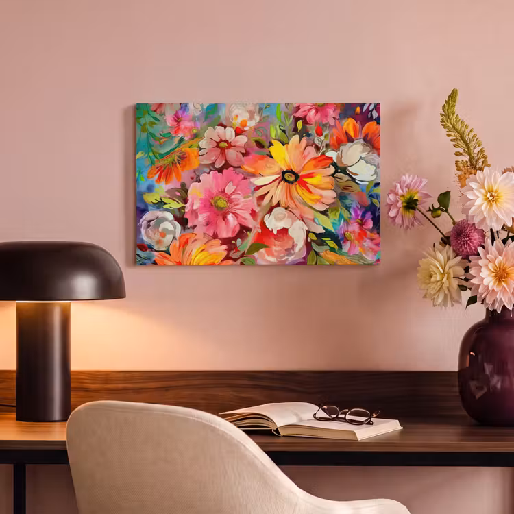 Canvas schilderij - Bloemen - Kunst - Schilderij - Botanisch — 4