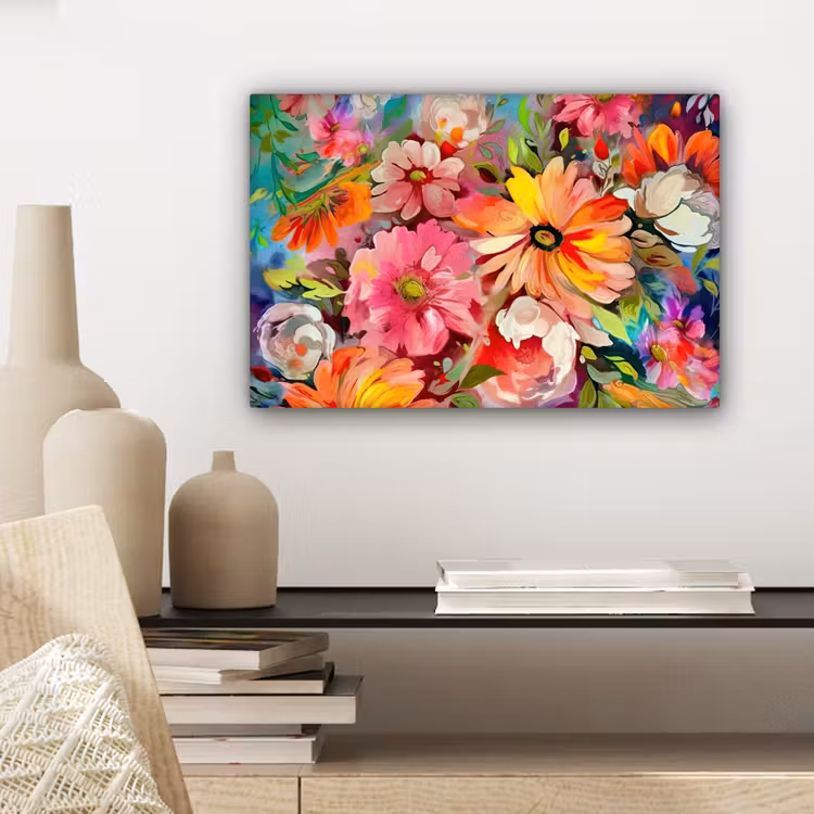 Canvas schilderij - Bloemen - Kunst - Schilderij - Botanisch — 5
