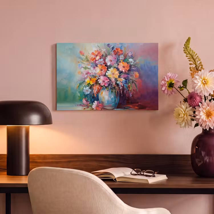 Canvas schilderij - Bloemen - Kunst - Schilderij - Lente - Boeket — 4