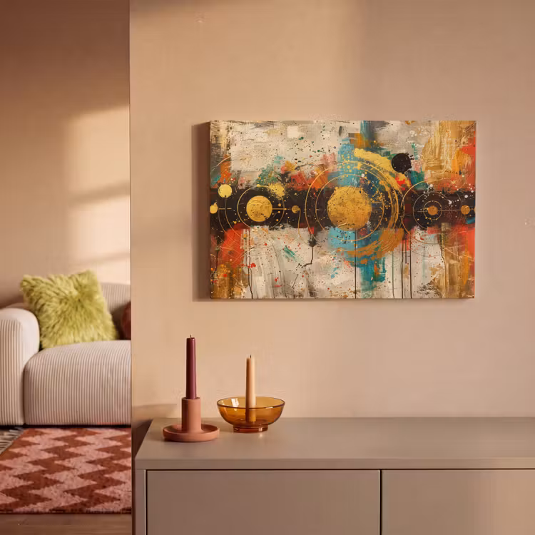 Canvas schilderij - Abstract - Kunst - Goud - Modern — 2