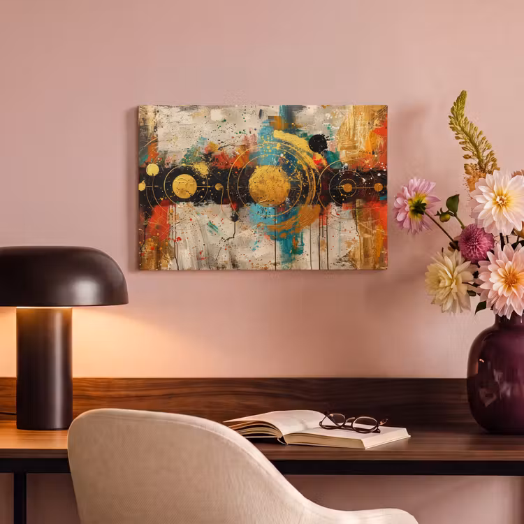 Canvas schilderij - Abstract - Kunst - Goud - Modern — 4