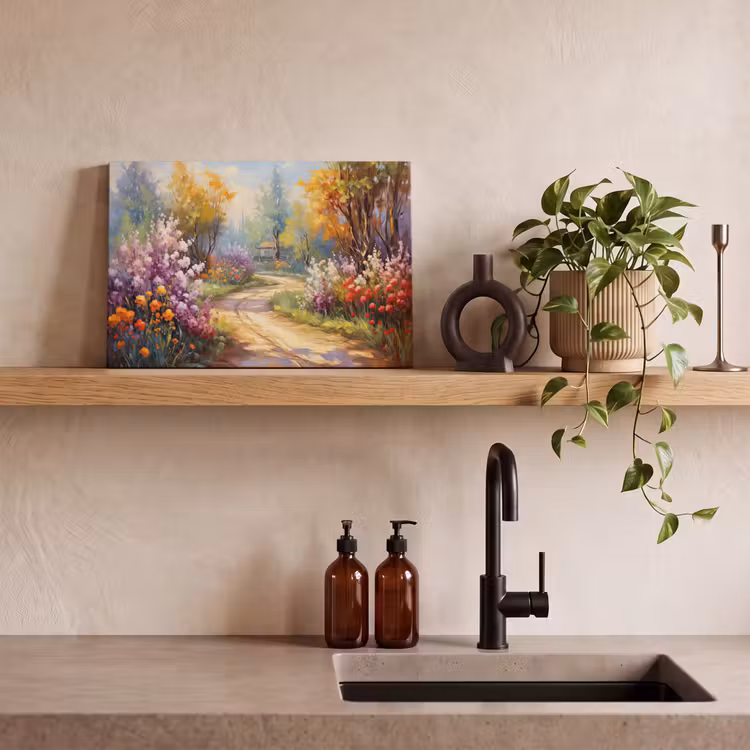 Canvas schilderij - Bloemen - Bomen - Kunst - Watercolor — 3