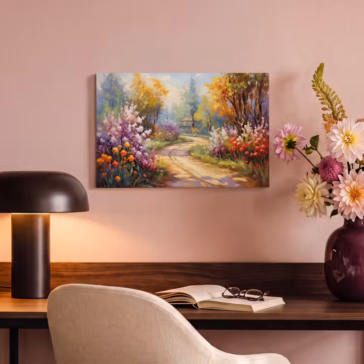 Canvas schilderij - Bloemen - Bomen - Kunst - Watercolor — 4