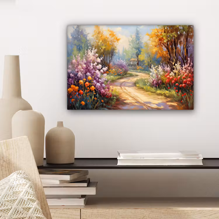 Canvas schilderij - Bloemen - Bomen - Kunst - Watercolor — 5
