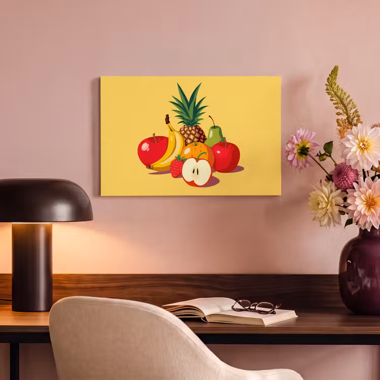 Canvas schilderij - Fruit - Illustratie - Kleurrijk — 4