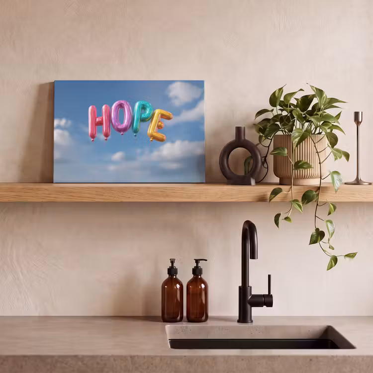 Canvas schilderij - Ballonen - Lucht - Hope — 3