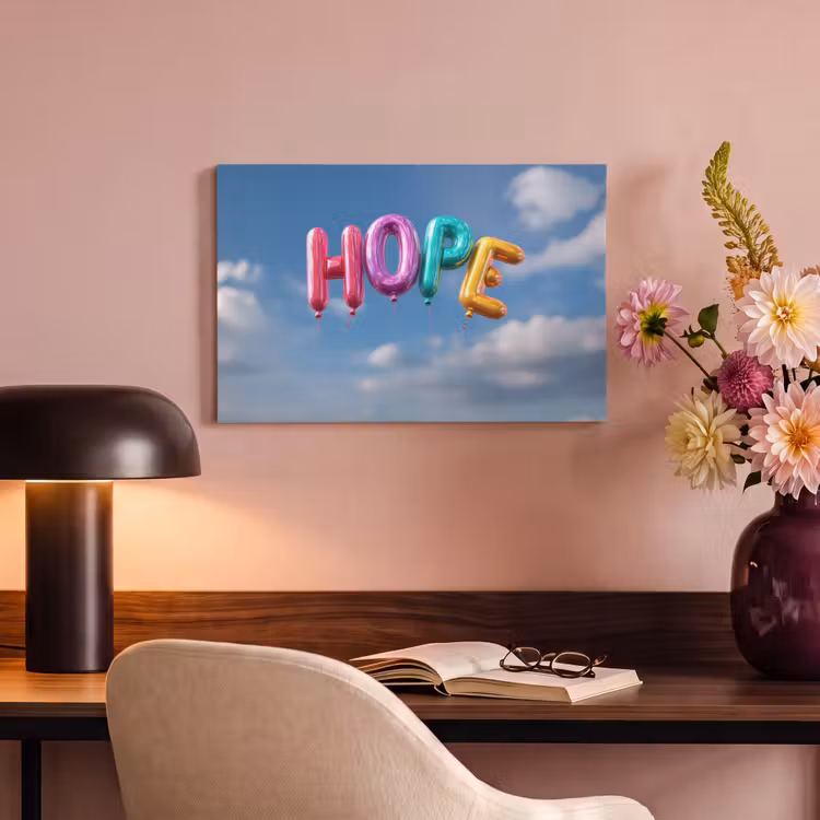 Canvas schilderij - Ballonen - Lucht - Hope — 4