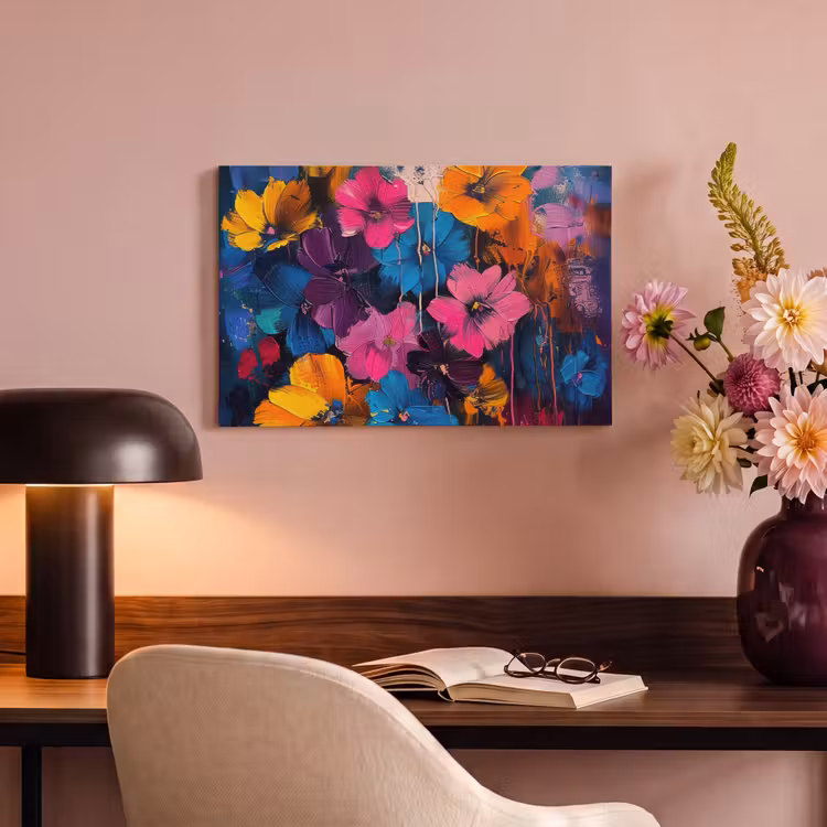 Canvas schilderij - Bloemen - Kleurrijk - Abstract - Modern — 4