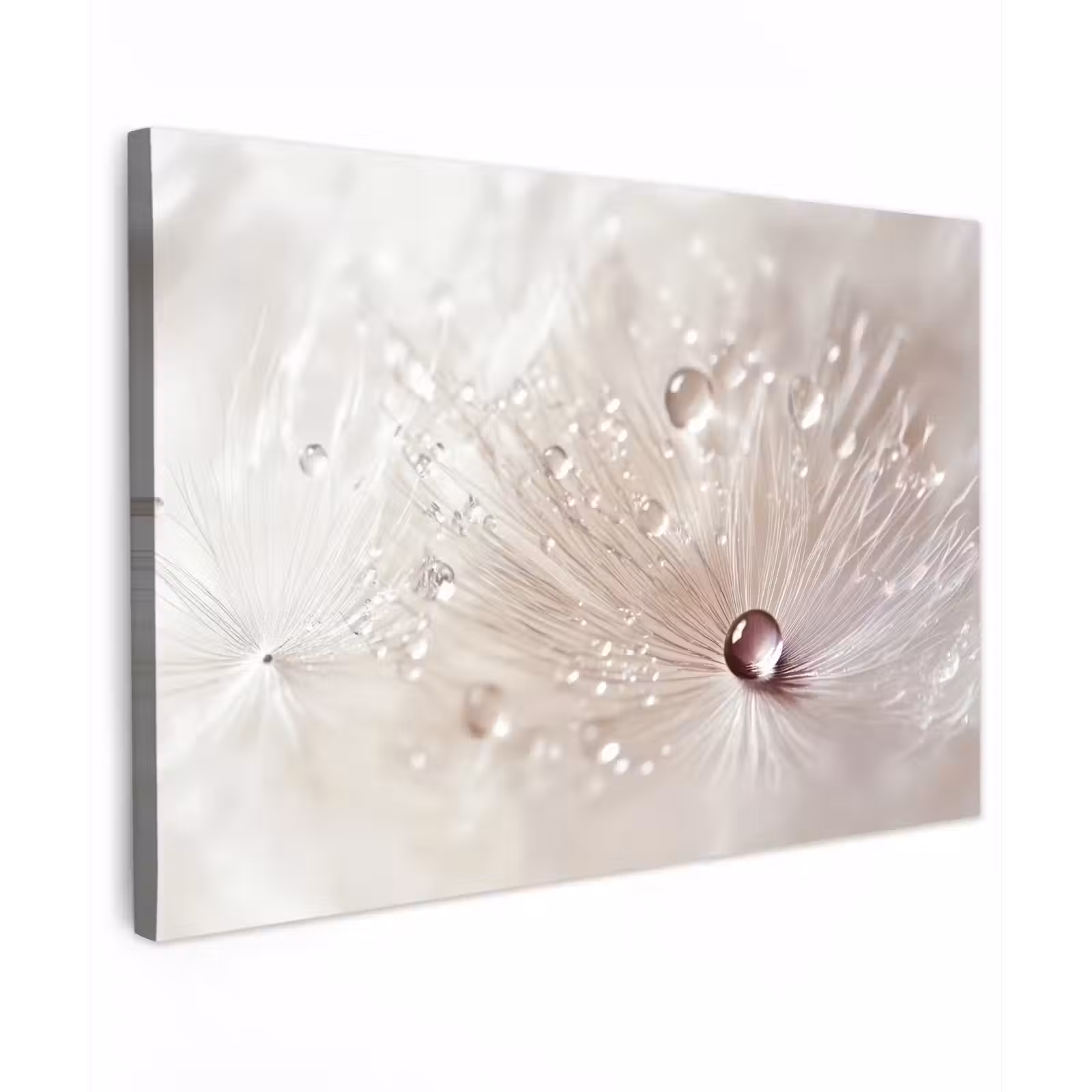 Canvas schilderij - Bloem - Abstract - Wit - Water - Natuur — 1