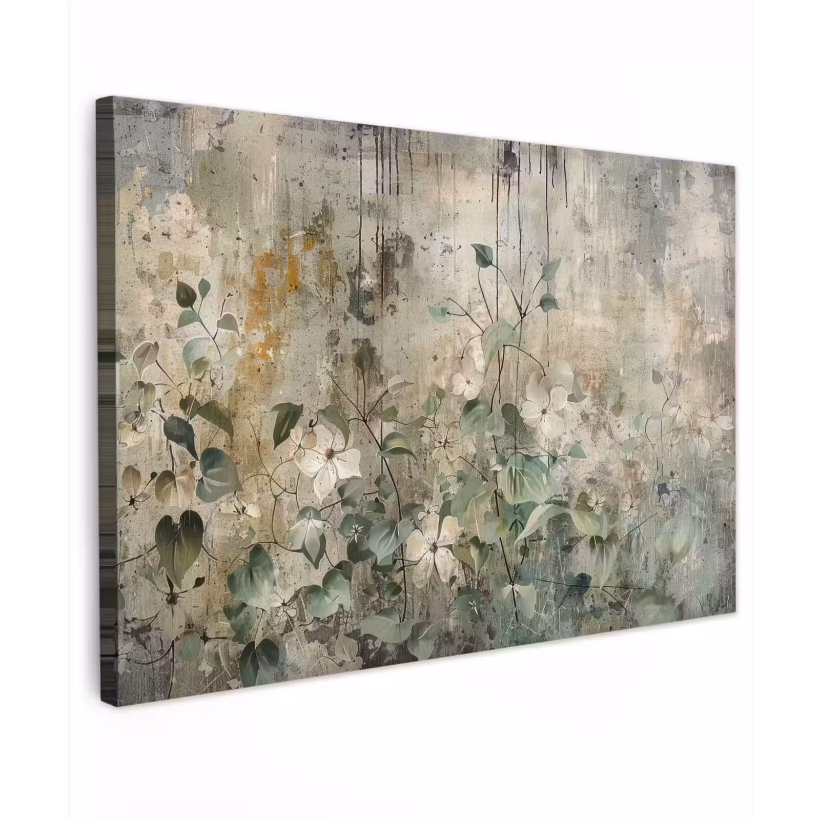 Canvas schilderij - Bloemen - Bladeren - Abstract - Modern — 1