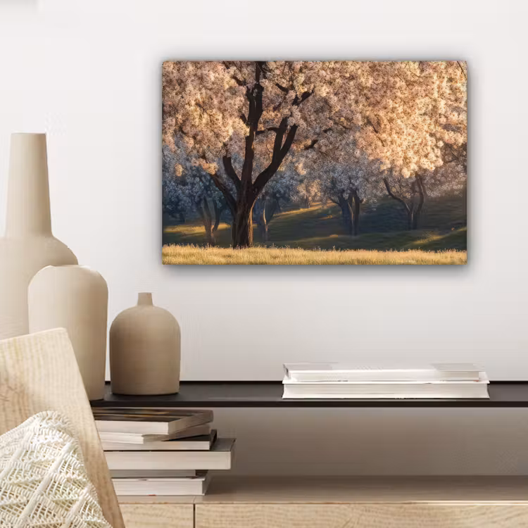 Canvas schilderij - Bomen - Bloesem - Lente — 5