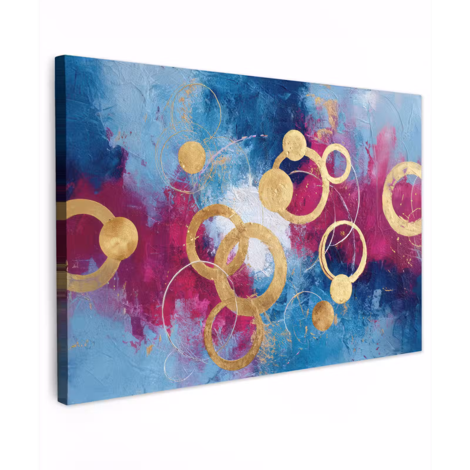 Canvas schilderij - Cirkels - Goud - Abstract — 1
