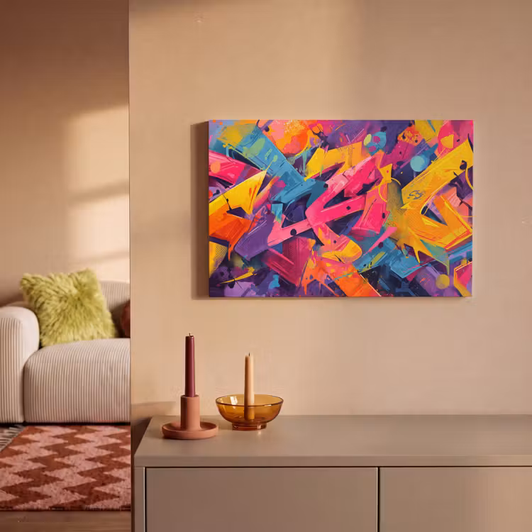 Canvas schilderij - Abstract - Vormen - Kleurrijk — 2