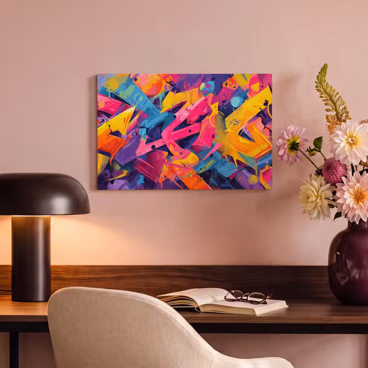 Canvas schilderij - Abstract - Vormen - Kleurrijk — 4