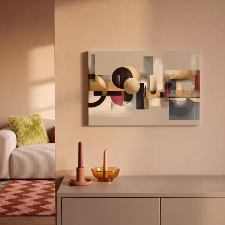Canvas schilderij - Abstract - Vormen - Beige - Texturen — 2