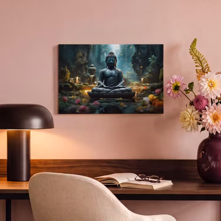 Canvas schilderij - Boeddha - Beeld - Buddha - Zen - Kunst - Boedha — 4