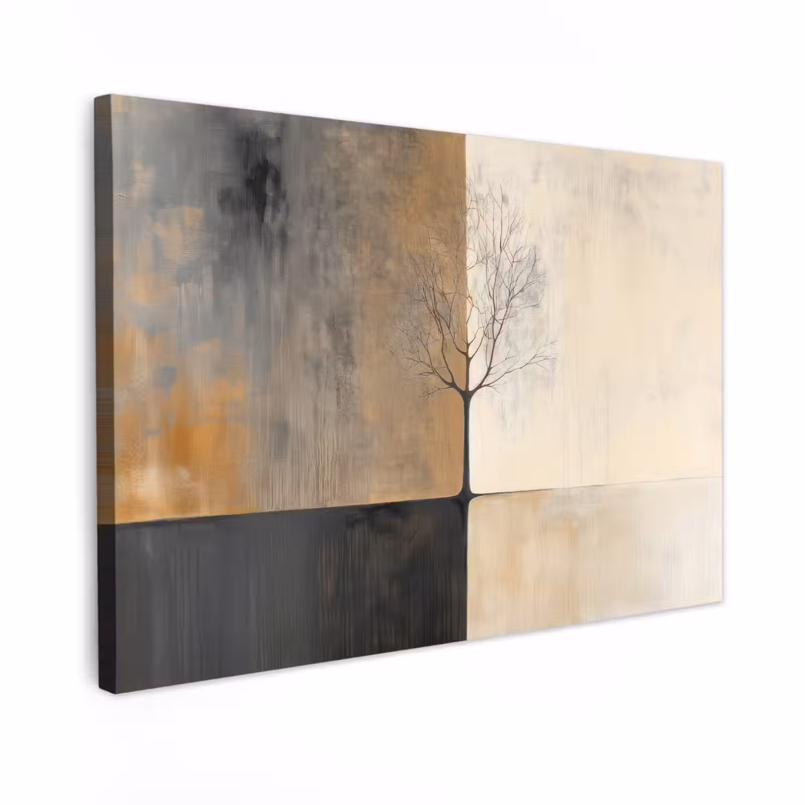 Canvas schilderij - Boom - Vlakken - Takken - Kleurverloop — 1