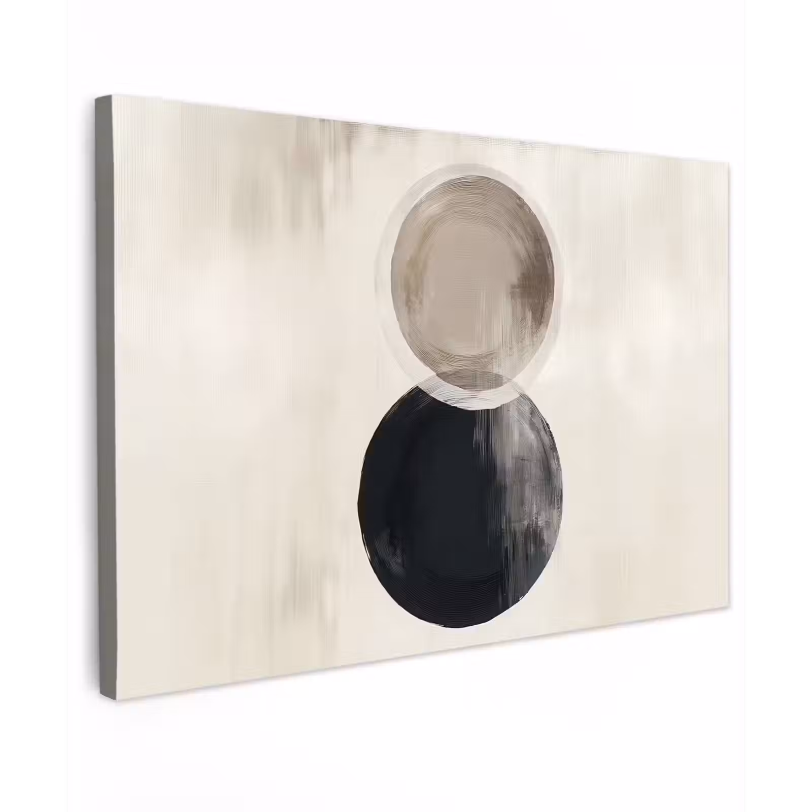 Canvas schilderij - Cirkels - Vorm - Beige - Abstract — 1