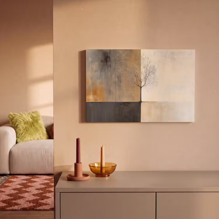 Canvas schilderij - Boom - Vlakken - Takken - Kleurverloop — 2