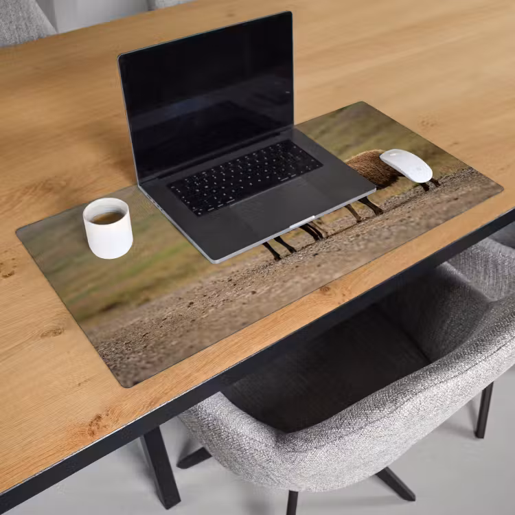 Bureau onderlegger - Schapen - Bruin - Wit - Grindpad — 3