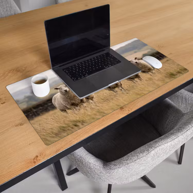 Bureau onderlegger - Schapen - Weidenlandschap - Heuvels — 3