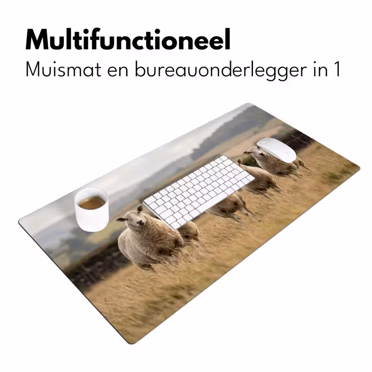 Bureau onderlegger - Schapen - Weidenlandschap - Heuvels — 7