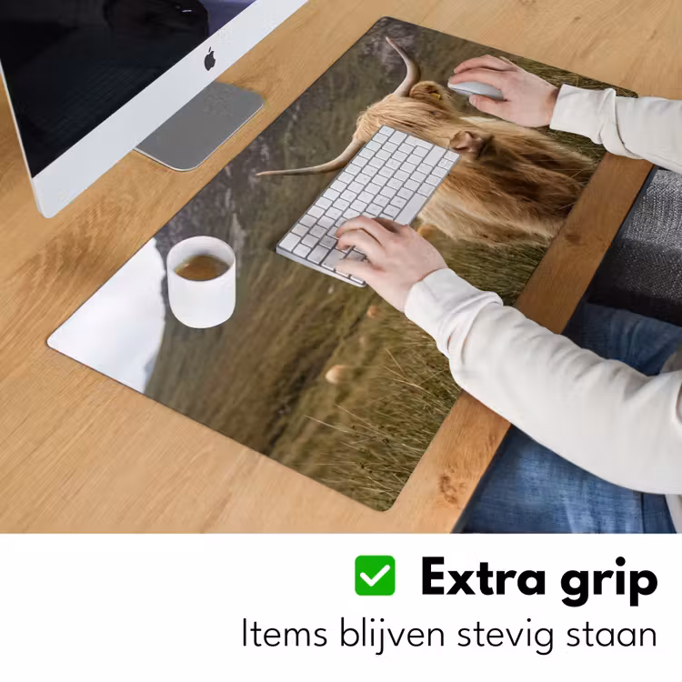 Bureau onderlegger - Schotse hooglander - Bergen - Grasveld — 6