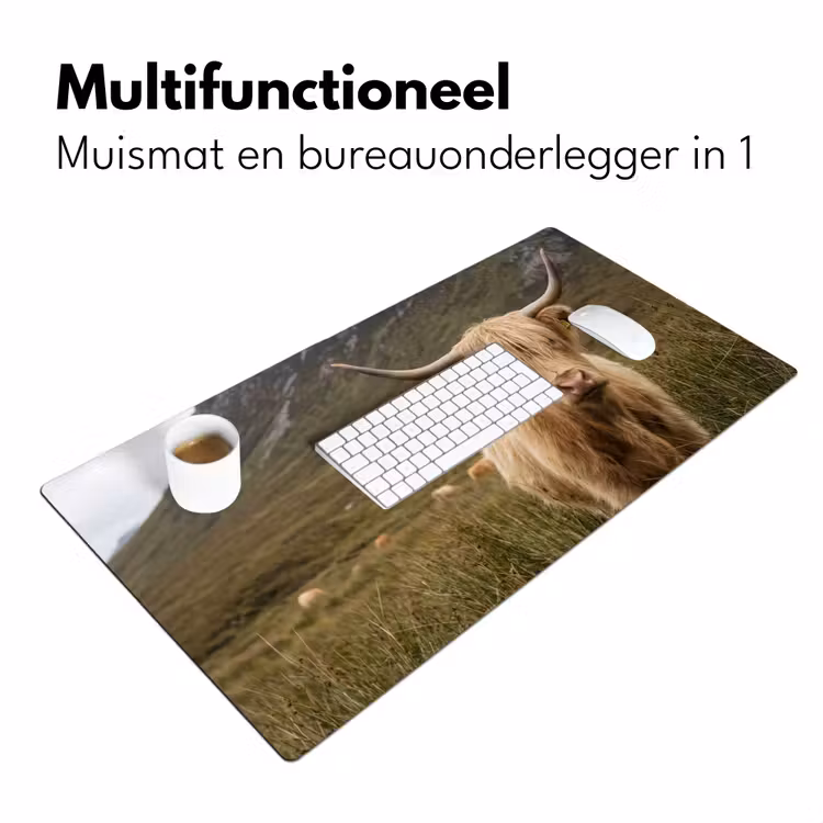 Bureau onderlegger - Schotse hooglander - Bergen - Grasveld — 7
