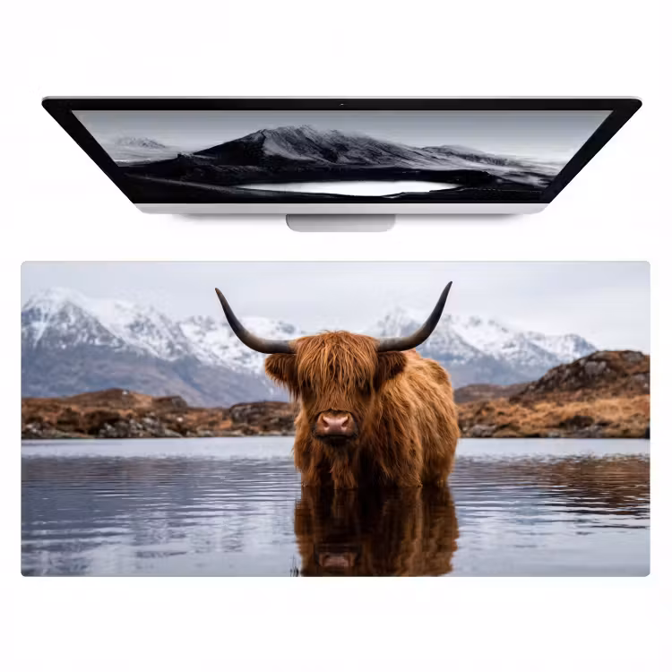 Bureau onderlegger - Schotse hooglander - Bruin - Water — 1
